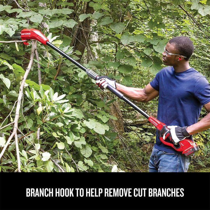 CRAFTSMAN V20* 8 Inch Cordless Pole Chainsaw 4Ah Kit, large image number 4