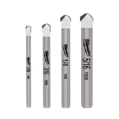 Milwaukee 4 pc Tile and Natural Stone Bit Set, large image number 0