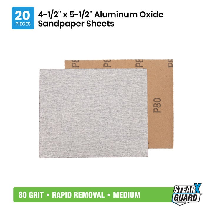 Spyder 20-Sheets Alum Oxide 80 Grit Sandpaper, 4.5 x 5.5 Inch, large image number 6