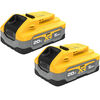 DEWALT 20V MAX 20V 5Ah Lithium Ion Power Tool Battery Pack with Fuel Indicator (2 Pack), small image number 1