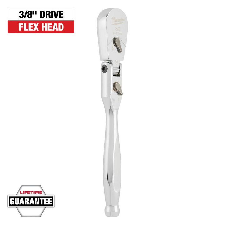 Milwaukee 3/8inch Drive 9inch Flex Head Ratchet