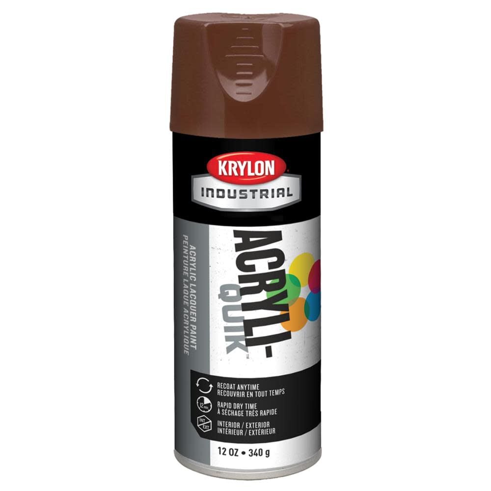 Krylon Industrial Acryli-Quik Leather Brown 12 oz. – K02501A07