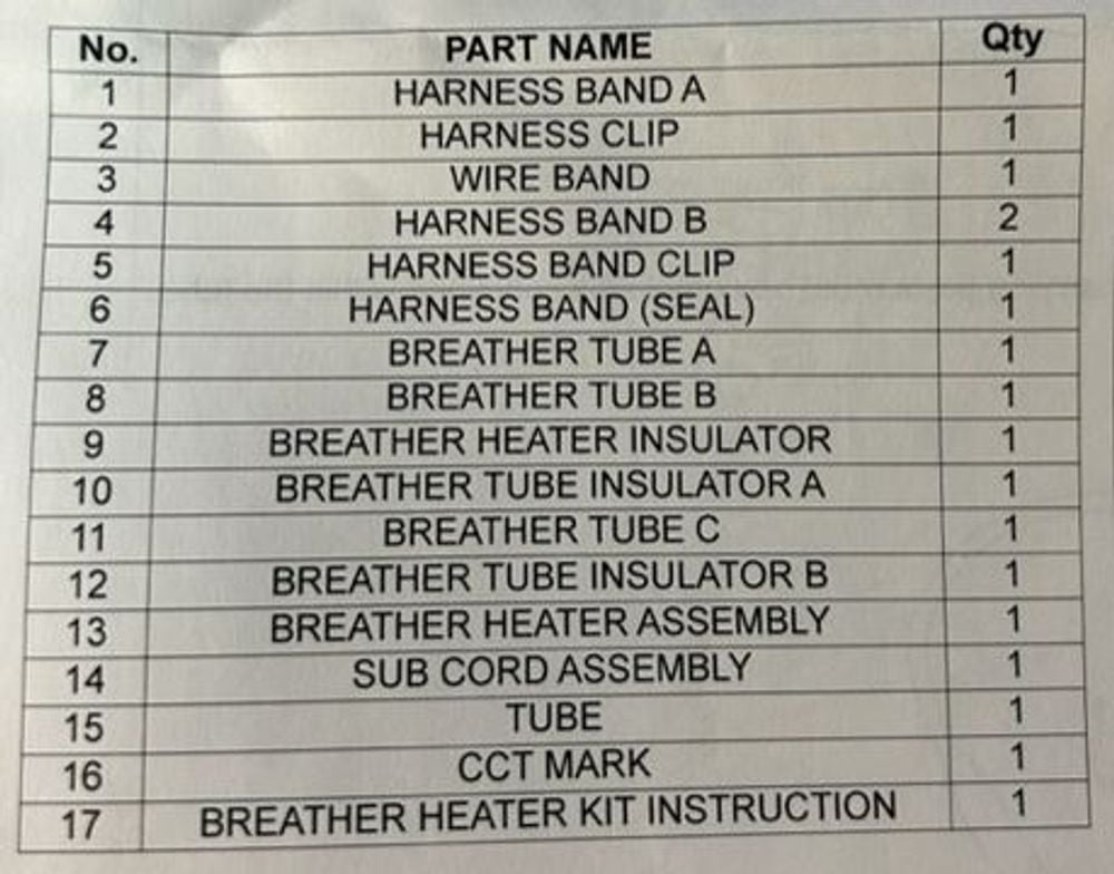 Honda Breather Tube Heater, large image number 2