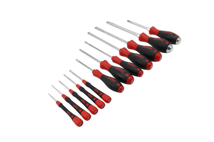 Wiha 12 Piece Screwdriver Set PicoFinish Precision SoftFinish Standard and XHeavy Duty, large image number 3