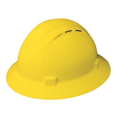 ERB Yellow Americana Full Brim Vent Hard Hat Ratchet Suspension, large image number 0