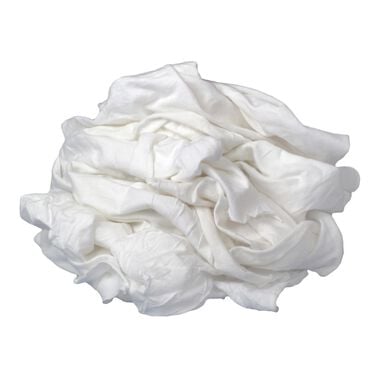 Buffalo Industries New Bleached Knits Cloth Rag 25 Lb Box
