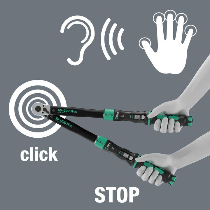 Wera Tools Click-Torque Lock C 3 40-200 Nm Adjustable Torque Wrench, large image number 7