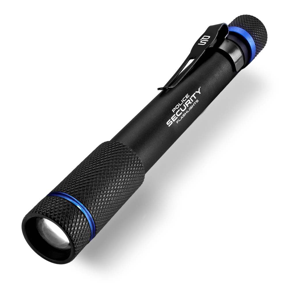 Police Security AURA 270 Lumens 2AAA Alkaline Black Battery Powered Penlight – 98394