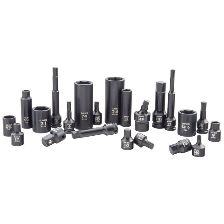 Sunex Master Impact Socket and Bit Socket Set Black 181 Pieces, large image number 2