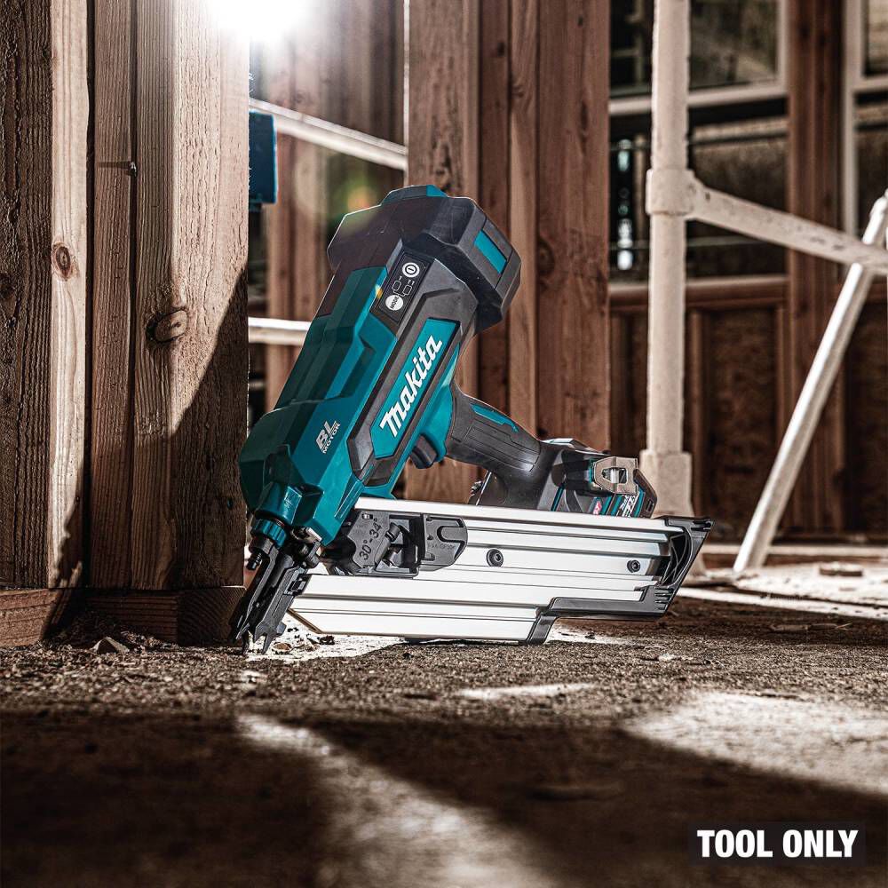 Makita 40V Max XGT Brushless Cordless 30 Degree Clipped Head 3-1/2 Inch Framing Nailer (Bare Tool), large image number 3