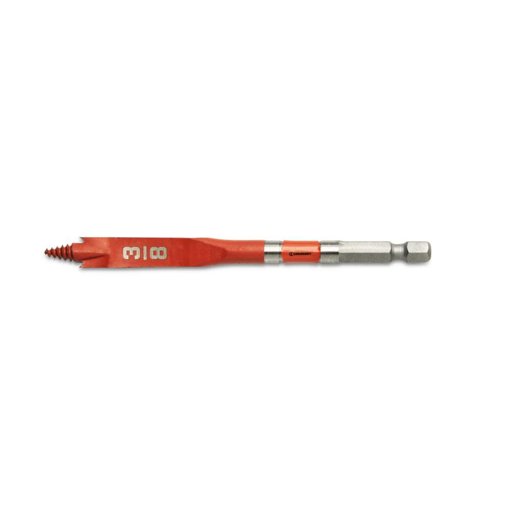 Crescent Screw Point Spade Drill Bit, 3/8 Inch x 4 Inch, large image number 1