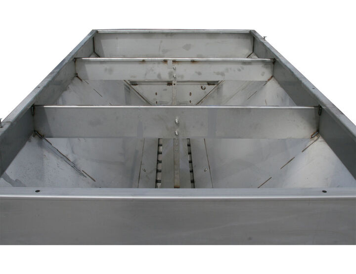 Buyers Products Company SaltDogg 7ft 1.8 Cubic Yard Gas Stainless Hopper Spreader with Chain Conveyor, large image number 1