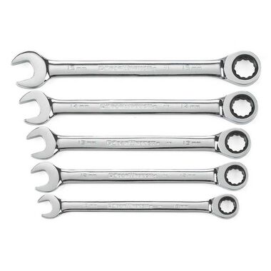 GEARWRENCH Ratcheting Wrench Set 5 Pc. Metric Combination