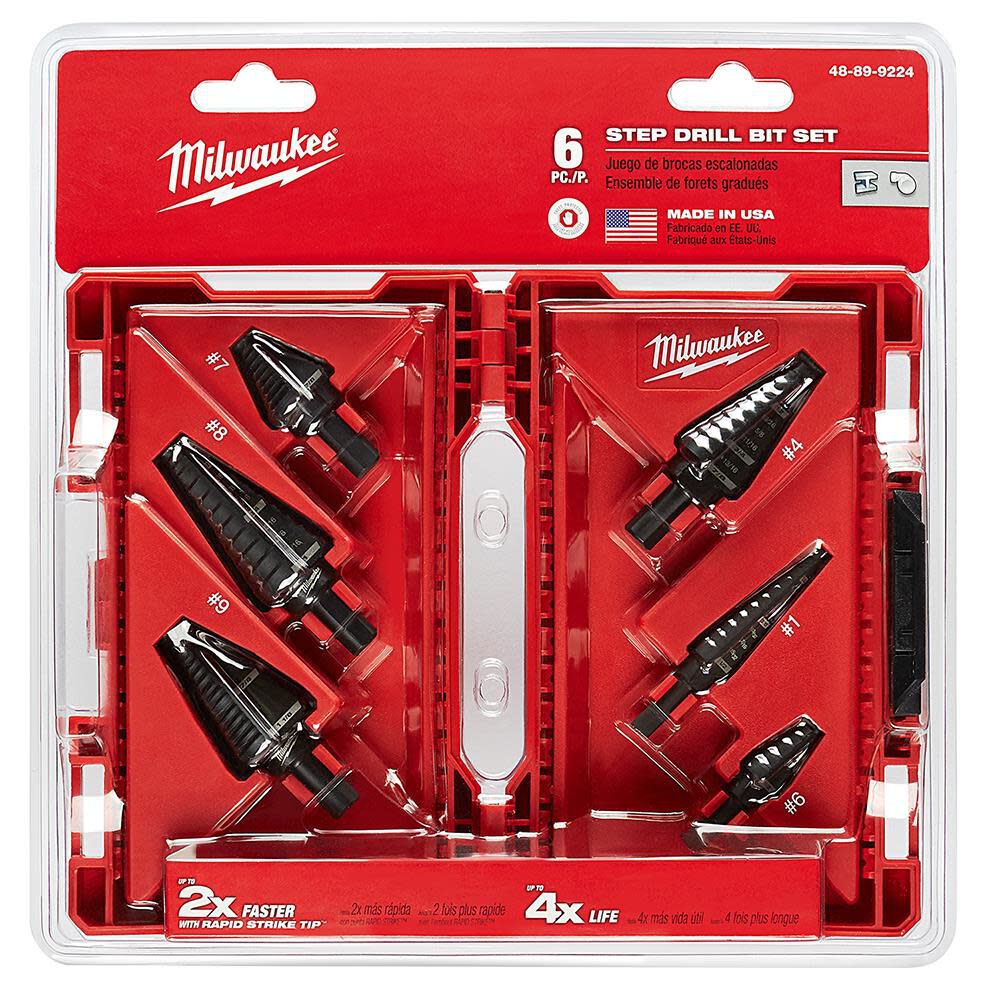 Milwaukee 6 Piece Step Drill Bit Set 48 89 9224 Simolary simolary.com 12