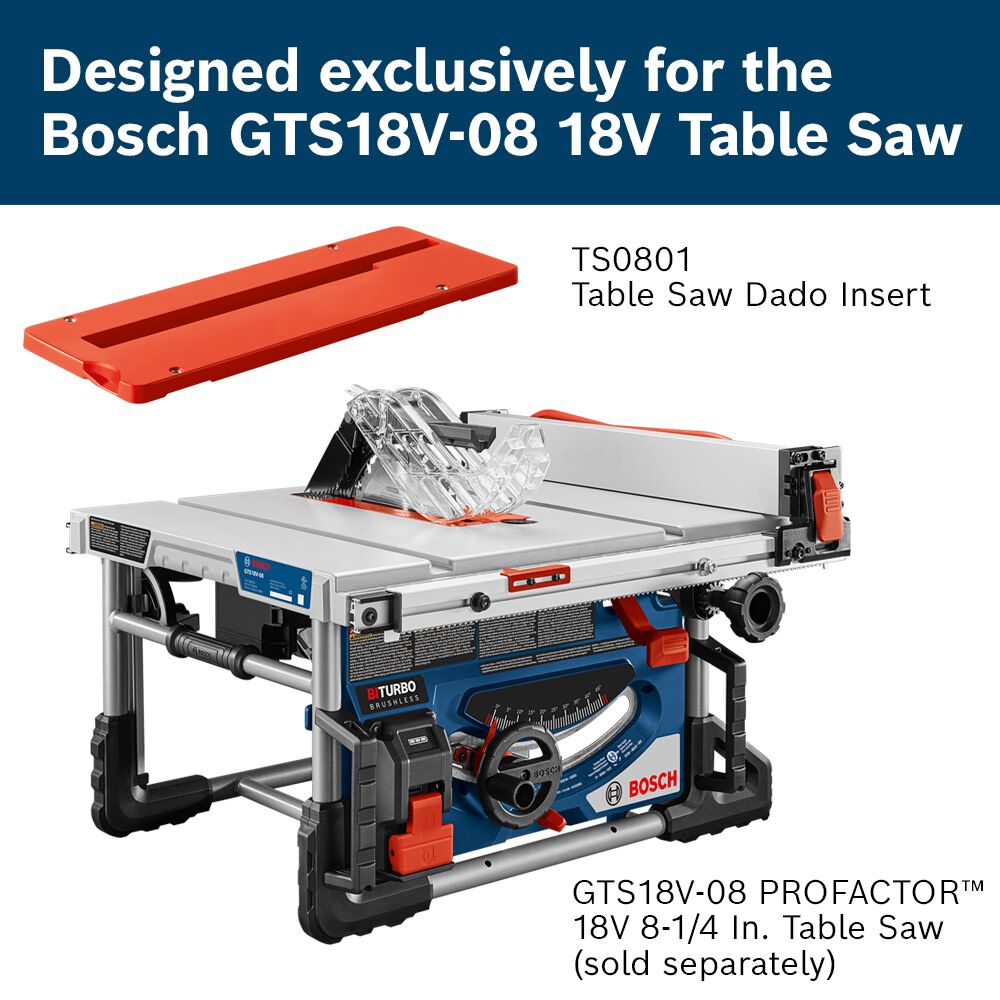 Bosch Table Saw Dado Insert, large image number 6