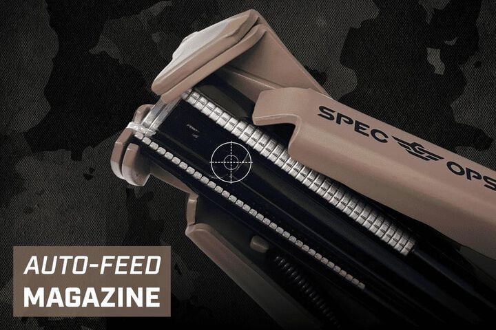 Spec Ops M7 Auto-Feed Hog Ring Plier with 1000qty 16 Gauge Hog Ring Fasteners, large image number 2