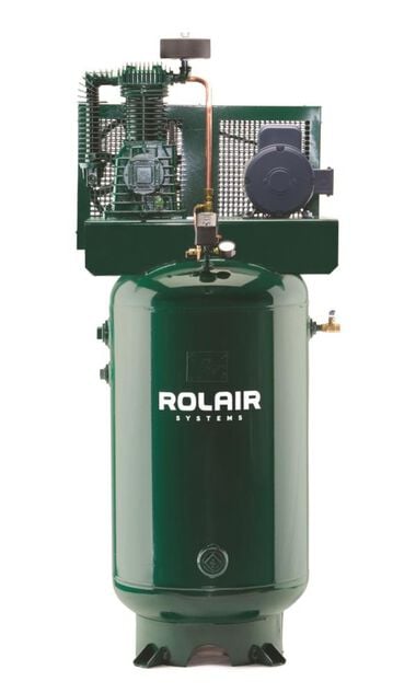 Rolair 5 HP (230V 1-Ph) 15.3 CFM@175PSI Vertical 80 Gall Compressor, large image number 0
