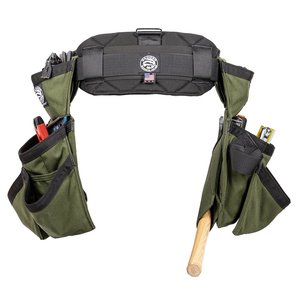 Badger Tool Belts Carpenter Tool Belt Set – Olive Size Medium – 461055 M