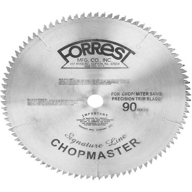 Forrest 260 mm 90 Teeth ChopMaster Signature Line Saw Blade