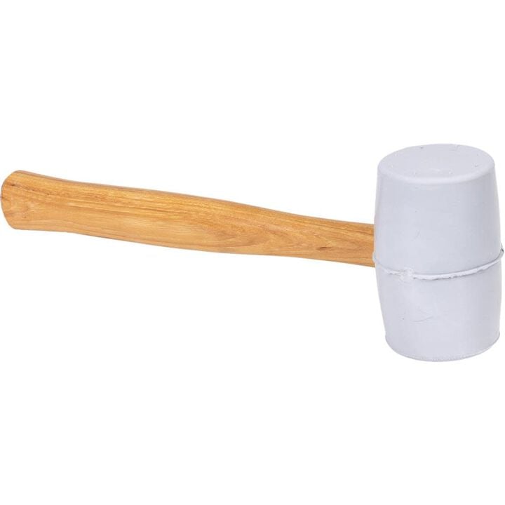 Vaughan RM2W 20 Oz 2-1/4 Inch Solid Gray Rubber Mallet, large image number 1