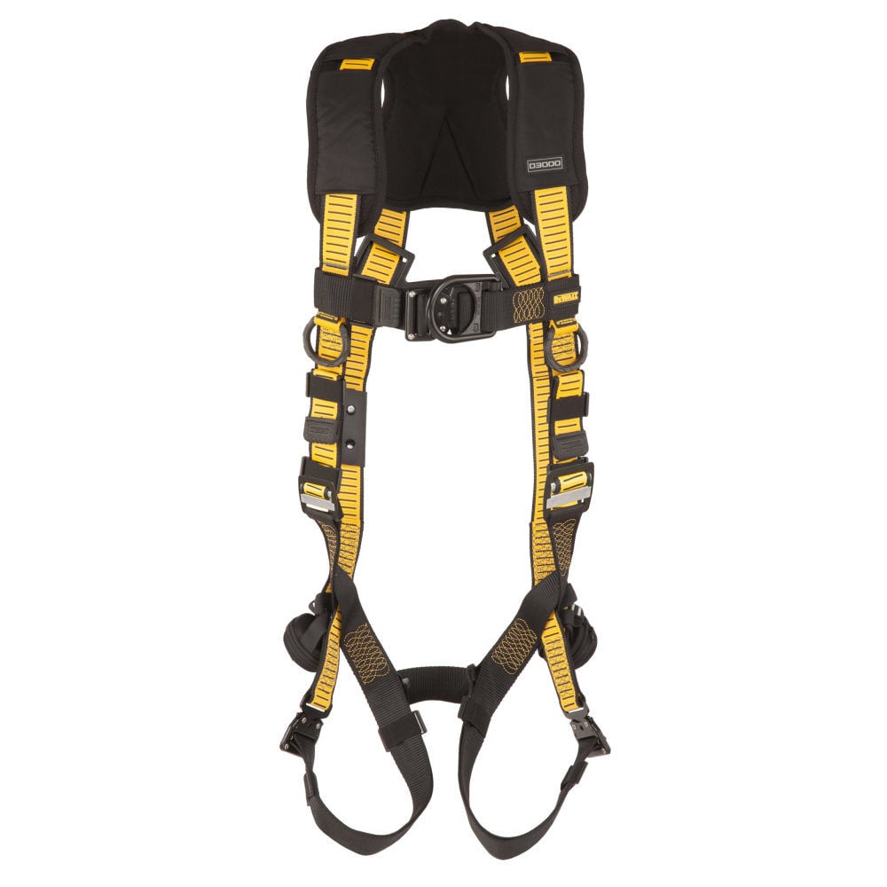 DEWALT D3000 Series XL-2XL QC Leg QC Chest Vest Style Full Body Harness – DXFP532032(XL-2XL)