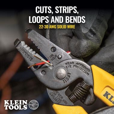 Klein Tools Wire Stripper/Cutter 22-30 AWG SLD, large image number 3