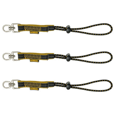 DEWALT Elastic Tool Attachment with Swiveling D Ring 3pk