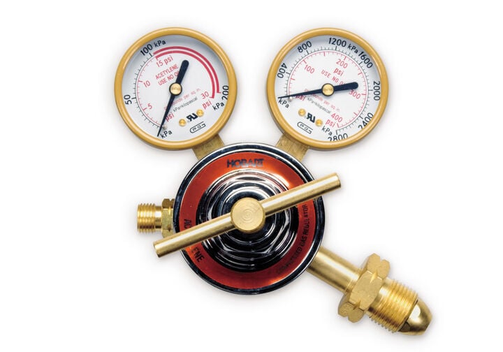 Hobart Regulator CGA-510 Medium Duty 2in Gauges, large image number 1