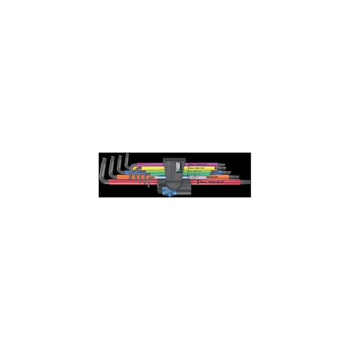 Wera Tools Metric BlackLaser 967/9 TX XL Multicolor HF 1 L-Key Set, large image number 1