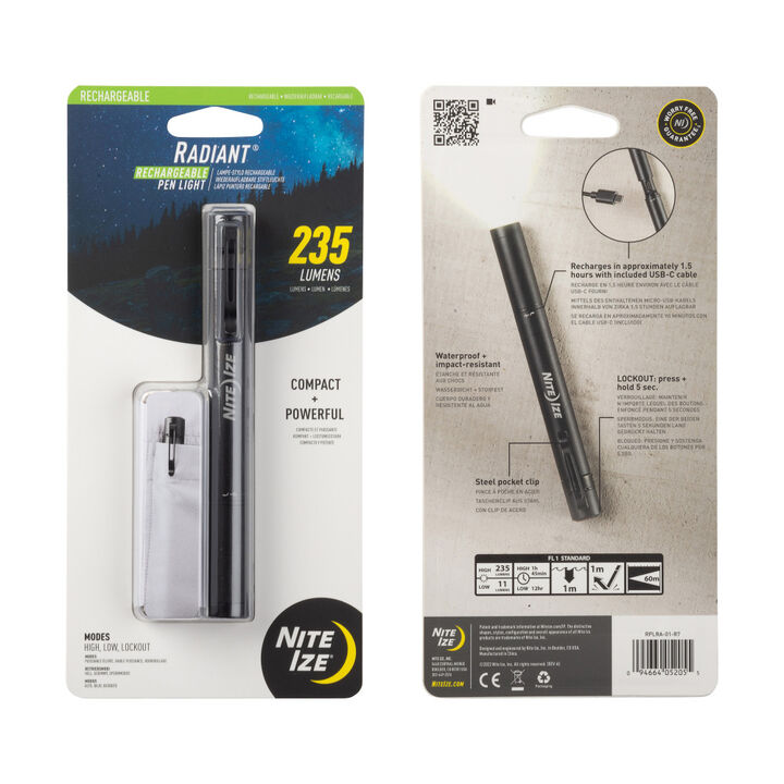 Nite Ize Radiant Rechargeable Pen Light, Black, large image number 2