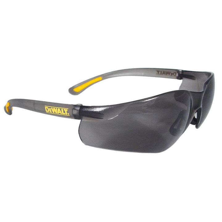 DEWALT Contractor Pro Protective Eyewear, Smoke Frame, Smoke Lens