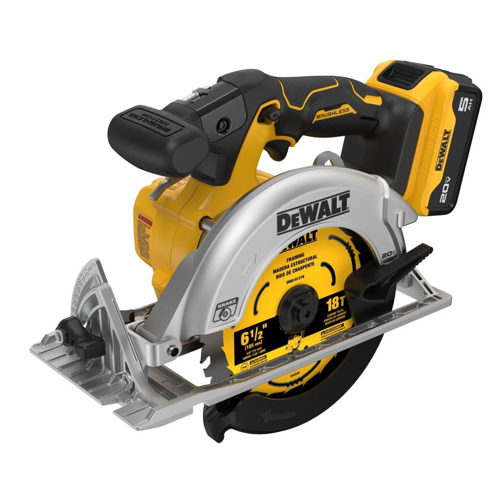 DEWALT 20V MAX 6 1/2 Inch Brushless Cordless Circular Saw Kit, large image number 8