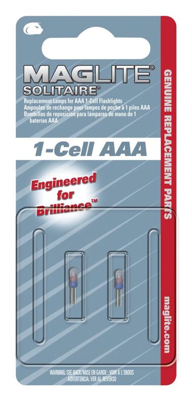 Maglite Replacement Lamps - 1-Cell AAA Flashlights