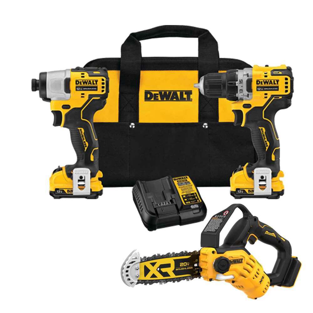 DEWALT 12V MAX Cordless Drill & Driver Combo Kit & Pruning Saw Bundle, large image number 11