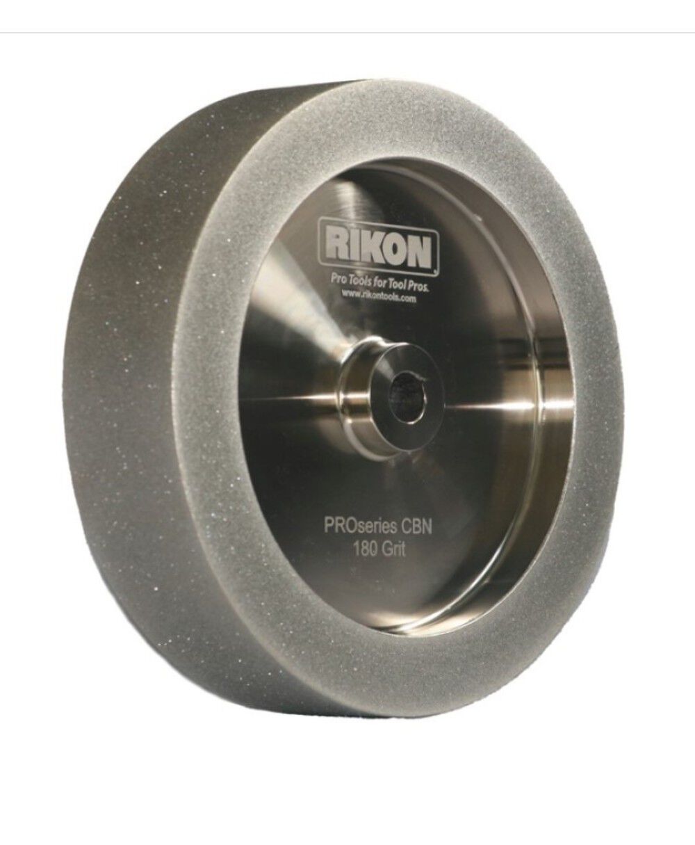 RIKON PRO CBN 8 Inch x 1.5 Inch x 1 Inch Square Edge 80 Grit Sharpening Wheel, 5/8 Inch Arbor, large image number 2