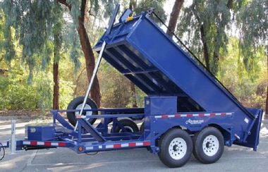 Air-Tow Trailers 12 Ft. 5 Inch Drop Deck & Dump Trailer 74 Inch Deck Width - 10000# Capacity, large image number 24