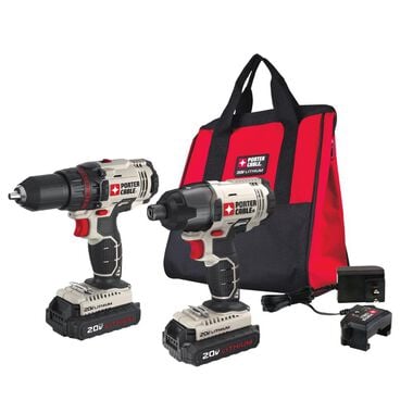 Porter Cable 20V MAX 2 Tool Combo Kit with Soft Case, large image number 0