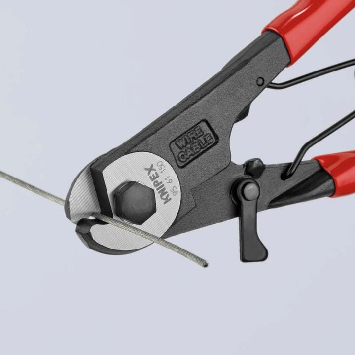 Knipex 6 Inch Steel Bowden Cable Cutter with Plastic Handle, large image number 4