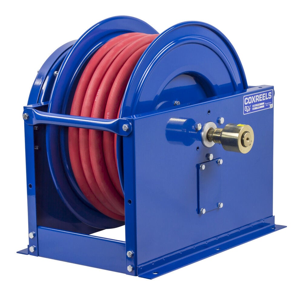 Coxreels Hose Reel Single Hose Spring Rewind for Fuel 1in ID 25' Fuel Hose 300 PSI, large image number 4
