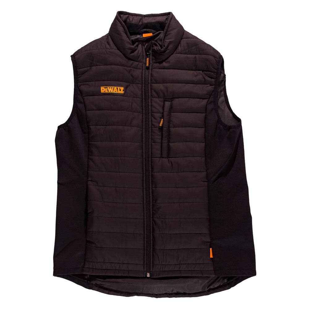 DEWALT Hybrid Fleece Vest Nylon/Polyester Black Size 2XL – DXWW50006-BLK-XXL