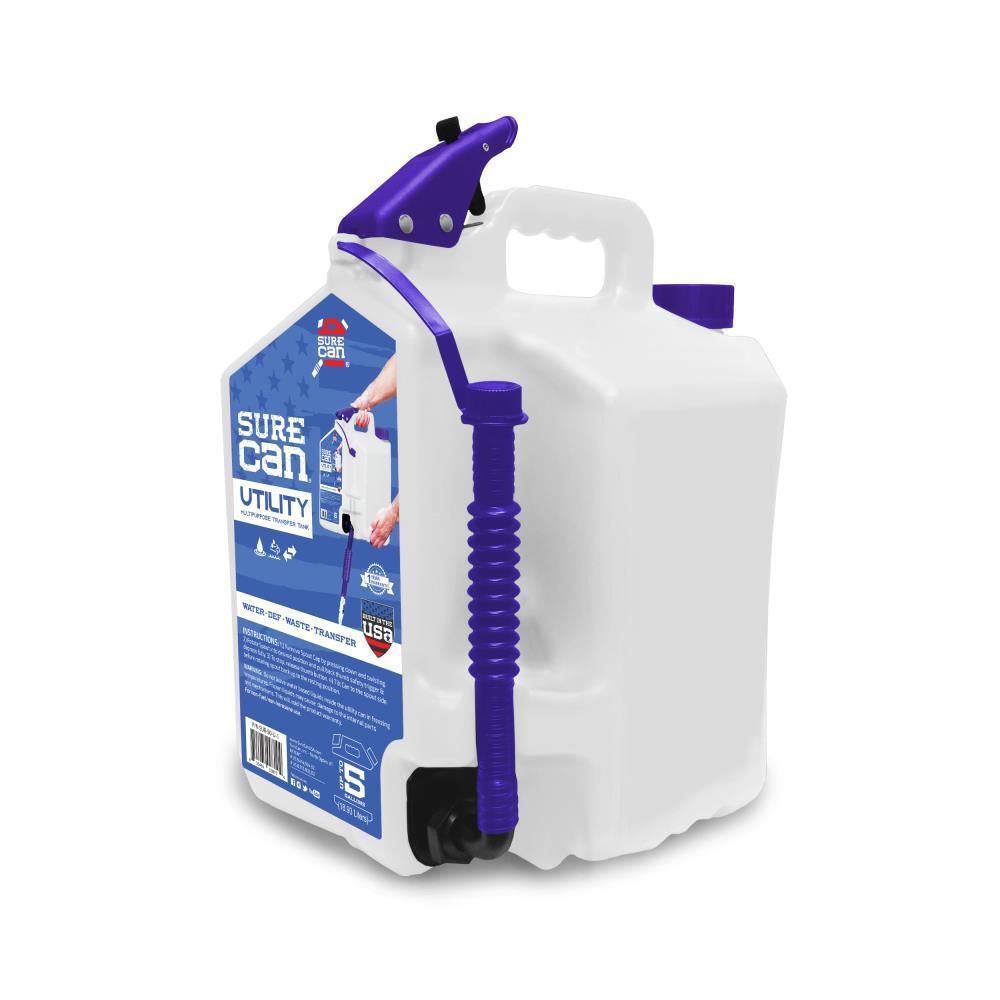 Surecan 5 Gallons 18.93 Liters Multipurpose Utility Transfer Tank - SUR-50-U-1