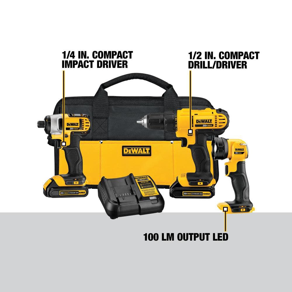 Dewalt 20v Max 3 Tool Combo Lithium Ion Kit Dck340c2 Simolary simolary.com 7