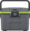 Pelican Plastic Personal Cooler with Handle, 8 Quart, Gray and Green, small image number 1