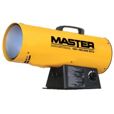 Master Industrial Forced Air Heater 150000 BTU Kerosene LP Variable Output