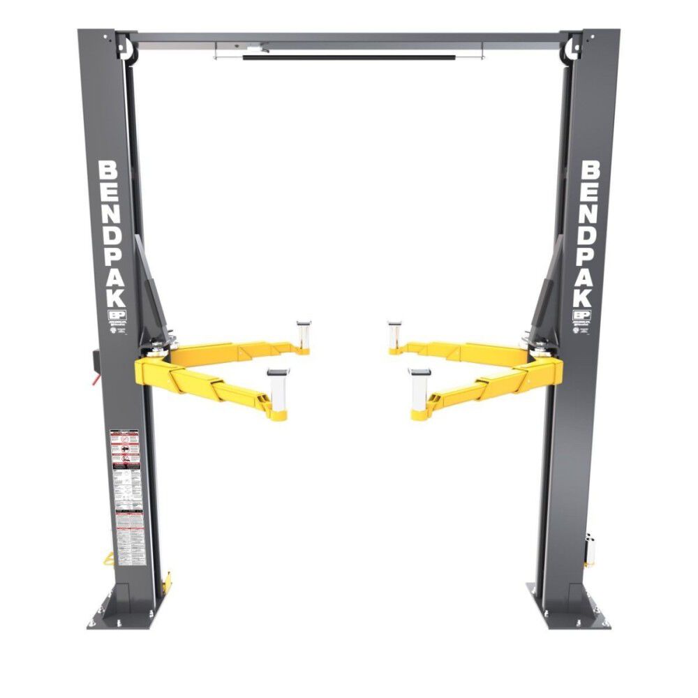 Bendpak 12APX 12000 Lbs High-Rise Clearfloor Two-Post Car Lift with Pads, large image number 6