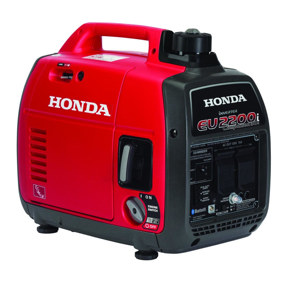 Honda 2, 200 Watt Gas Powered 49-State Portable Inverter Generator with CO-Minder – EU2200ITAN1