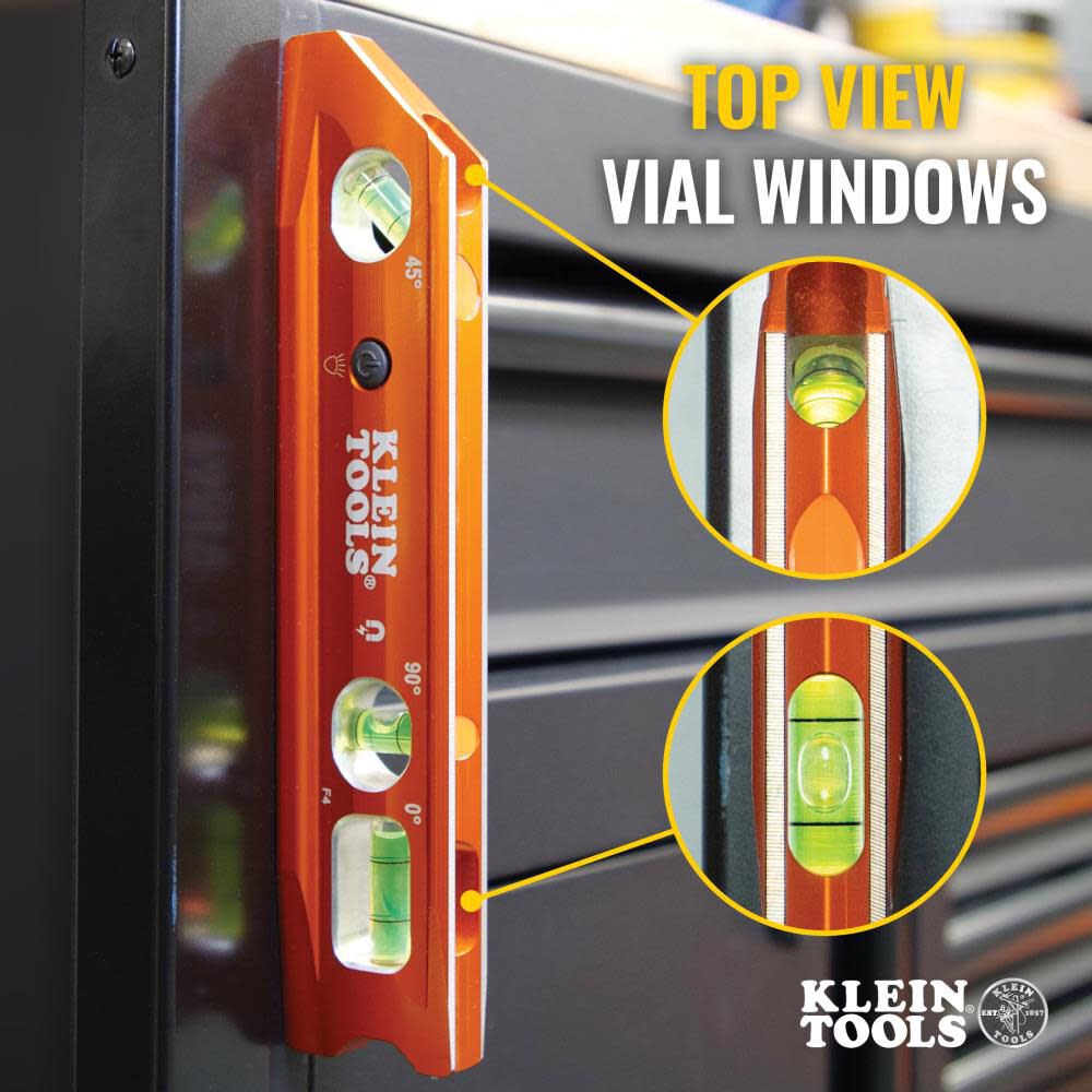 Klein Tools Lighted Torpedo Billet Level REM, large image number 4