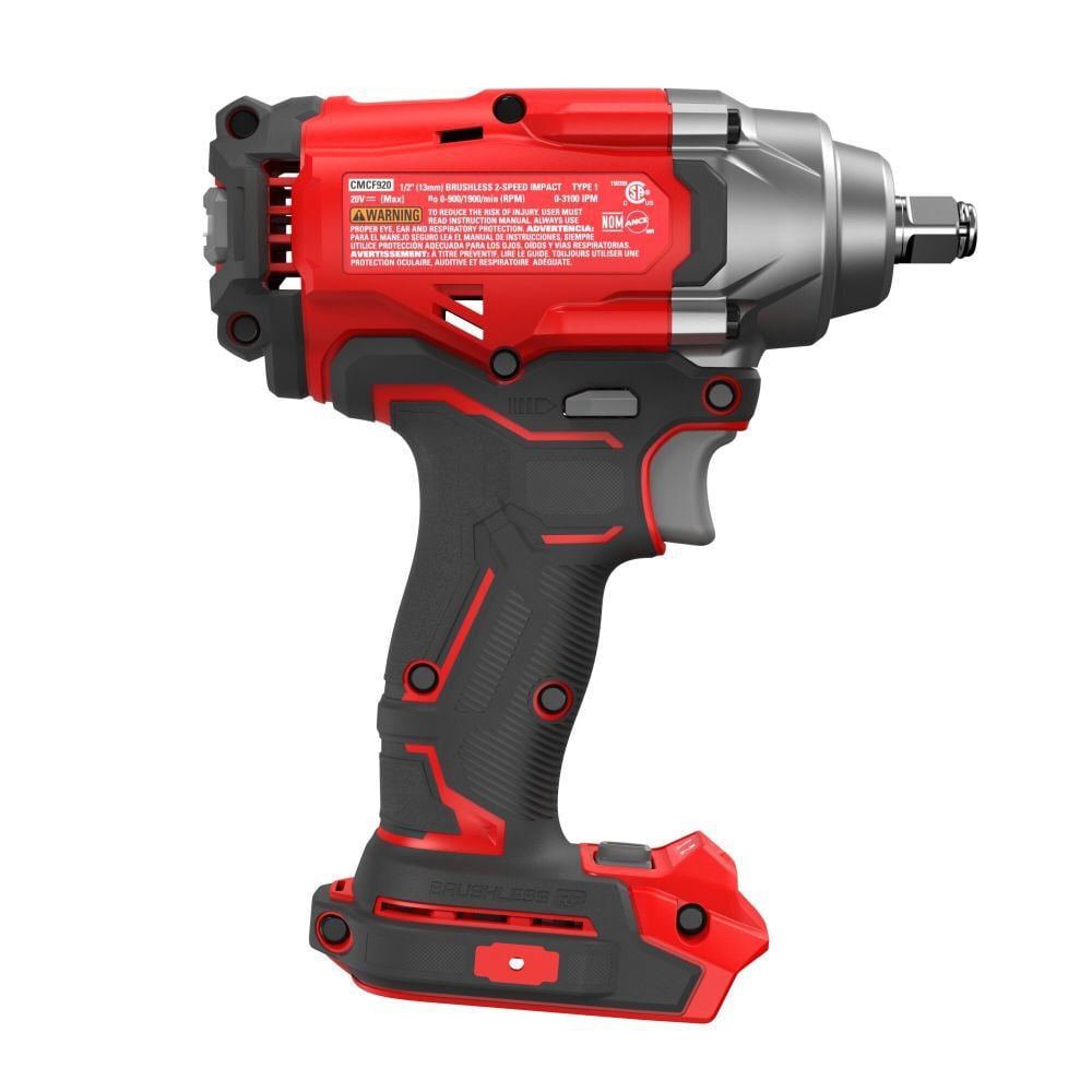 CRAFTSMAN V20 RP Cordless 1/2 Inch Impact Wrench (Bare Tool), large image number 10