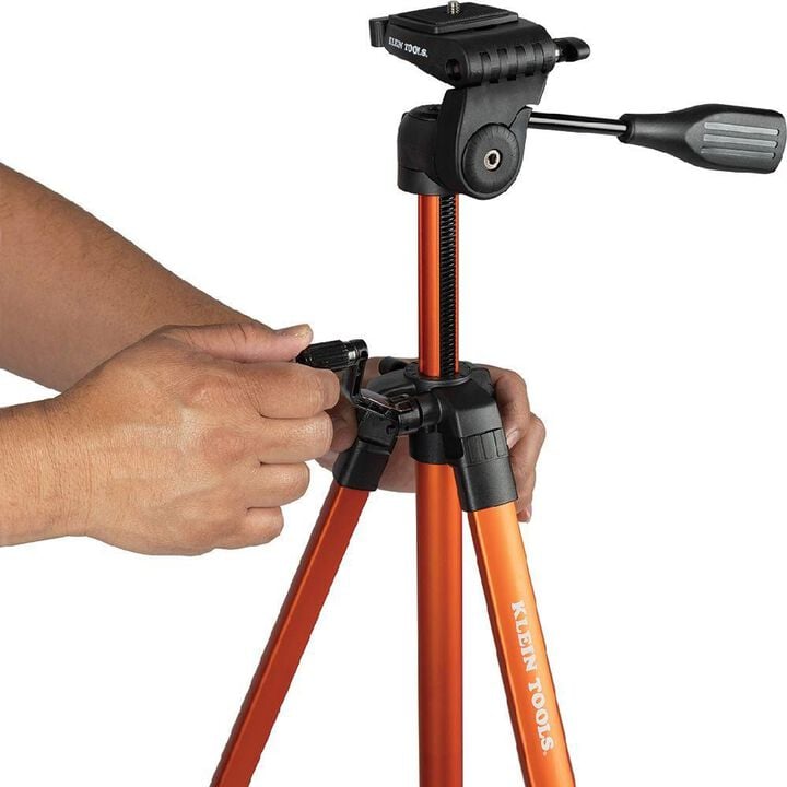 Klein Tools 22 Inch to 61 Inch Adjustable Lightweight Aluminum Tripod with Mount, large image number 5