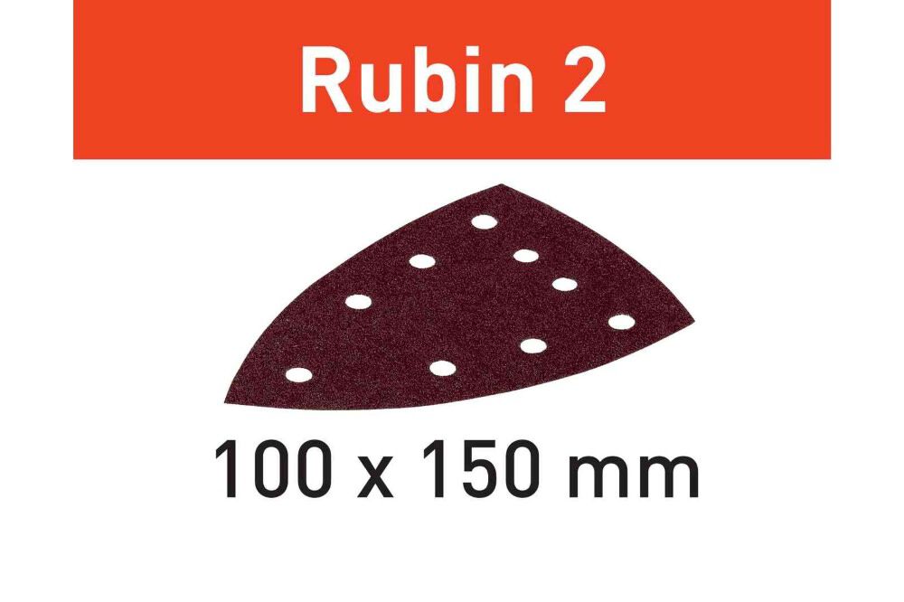 Festool Sanding Disc STF DELTA/9 P100 RU2/50 Rubin 2 50qty, large image number 1